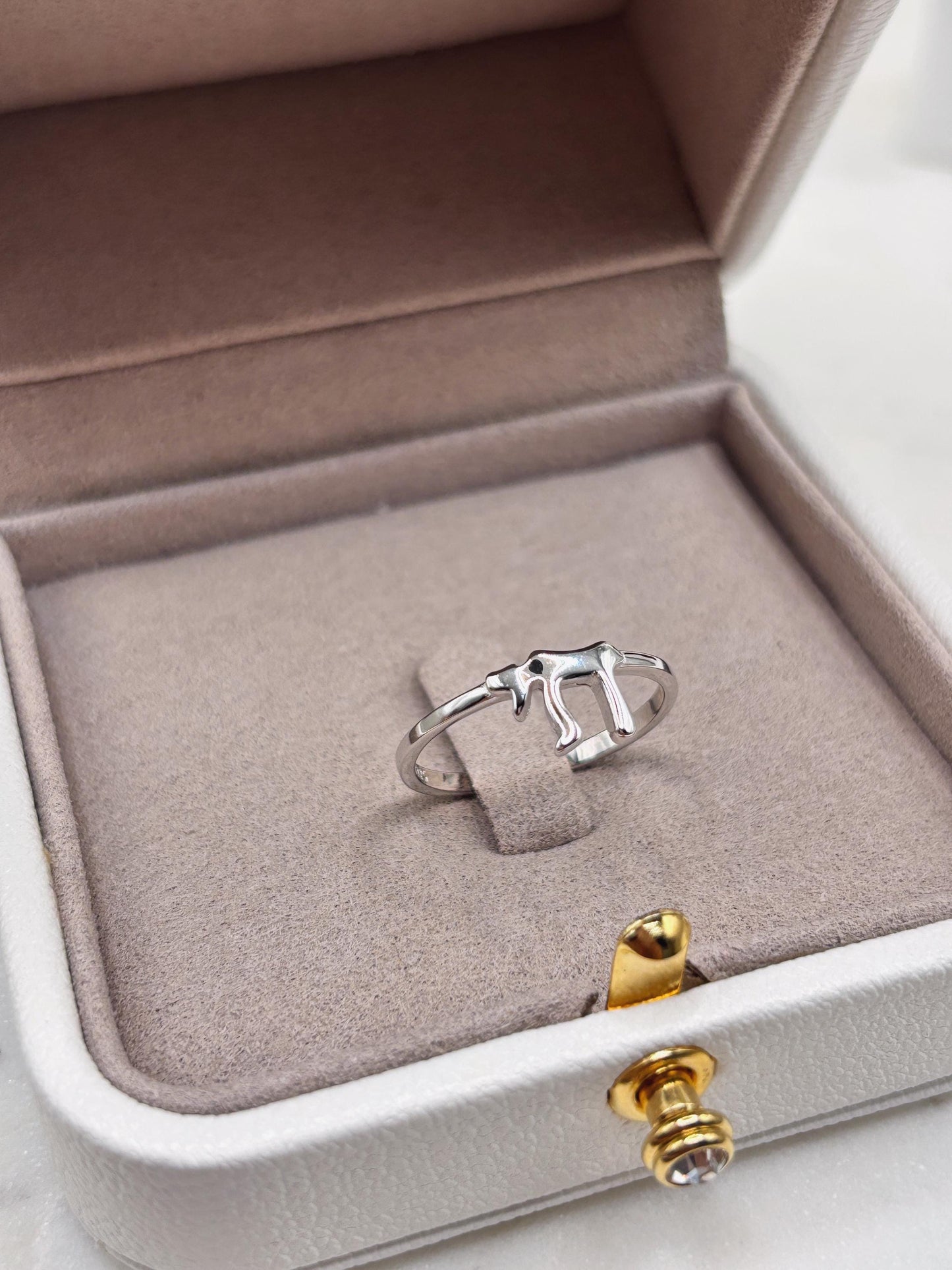 Chai Ring Sterling Silver, Hebrew Letter Ring, Jewish Jewelry, Symbol of Life Ring, Spiritual Minimalist Ring, Handmade Gift
