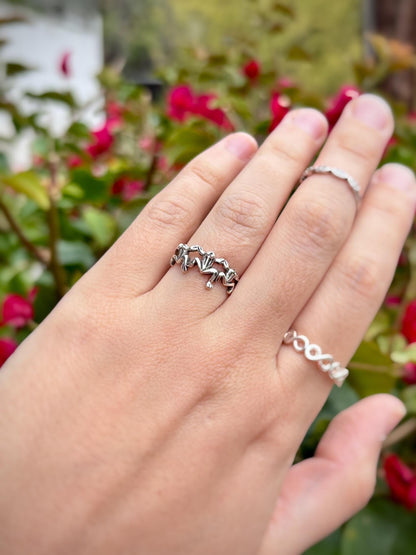 Frog Ring Sterling Silver 925, Fun Jewelry, Cute Animal Ring, Unique Statement Ring, Minimalist Nature Jewelry, Gift for Her,