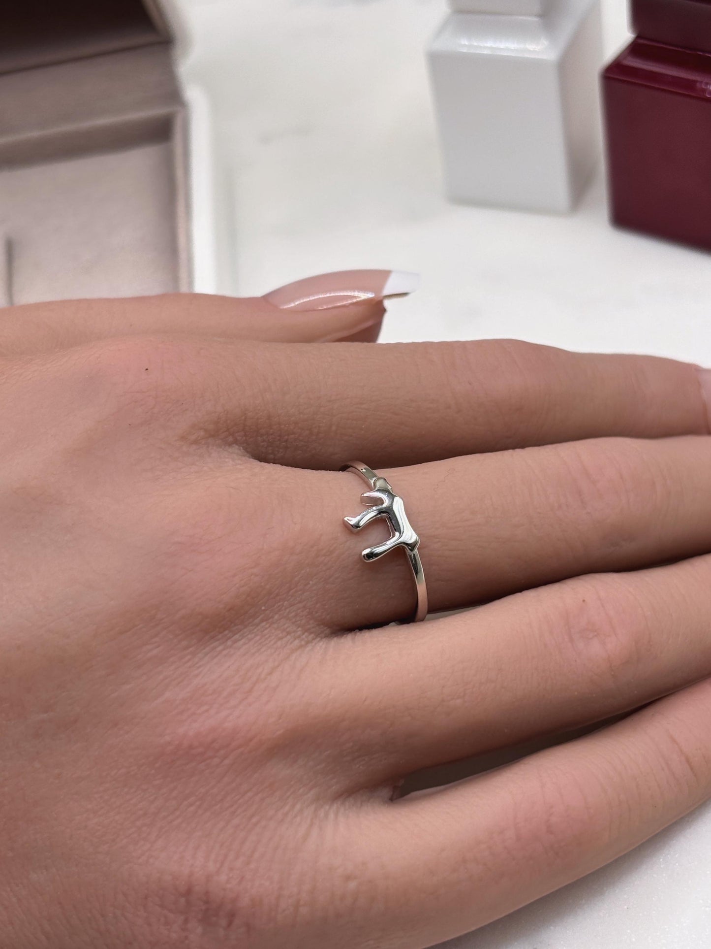 Chai Ring Sterling Silver, Hebrew Letter Ring, Jewish Jewelry, Symbol of Life Ring, Spiritual Minimalist Ring, Handmade Gift