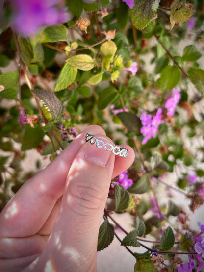Infinity Ring 925 Sterling Silver, Minimalist Infinity Band, Handmade Promise Ring, Dainty Stackable Ring, Symbolic Love Jewelry