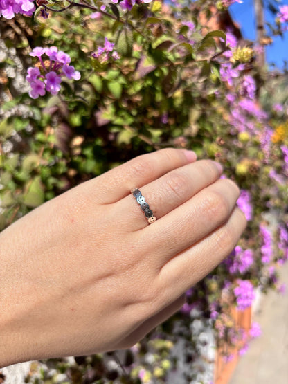Smiley Face Ring 925 Sterling Silver, Happy Face Band Ring, Y2K Emoji Ring, Cute Stacking Ring, Trendy Silver Smile Jewelry