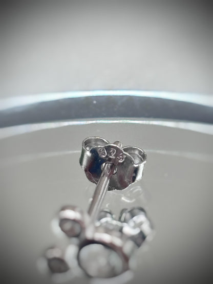 Gift for Child Mouse Stud Earrings, Hypoallergenic 925 Sterling Silver Earrings, Tiny CZ Studs for Kids, Cute Jewelry Gift for Girl