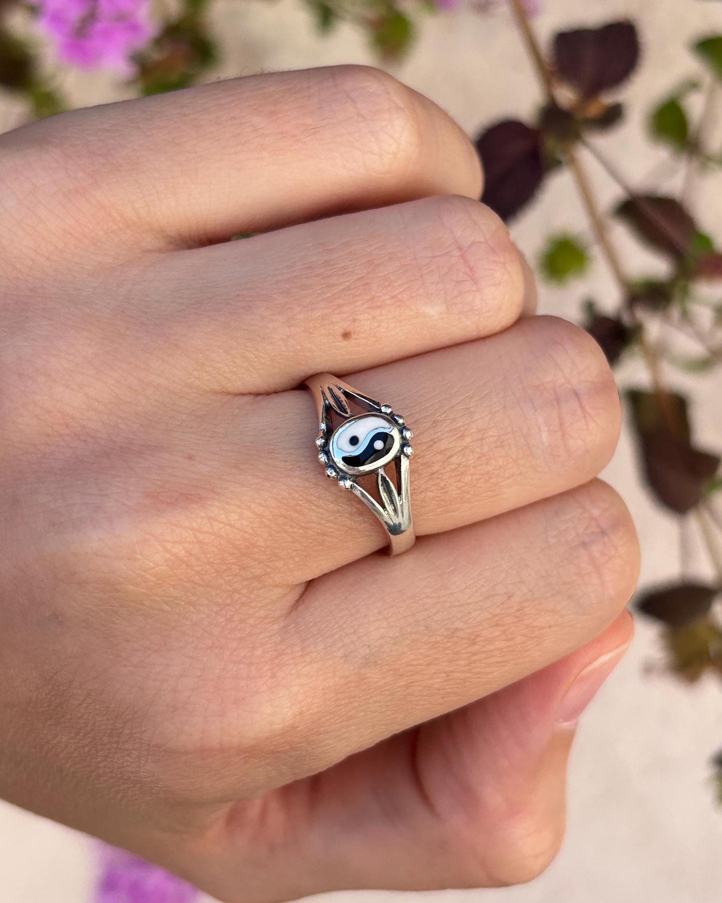 Yin Yang Ring, Sterling Silver Balance Ring, Spiritual Jewelry, Harmony Symbol Ring, Zen Ring, Meaningful Gift for Her