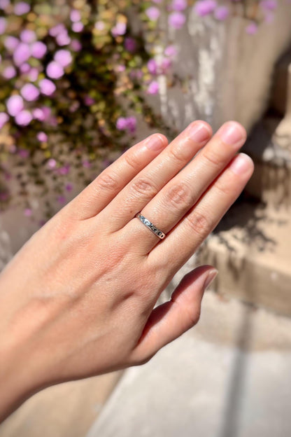 Handmade 925 Sterling Silver Celestial Moon Star Ring, Dainty Stackable Band, Minimalist Cosmic Ring, Everyday Jewelry Gift for Her