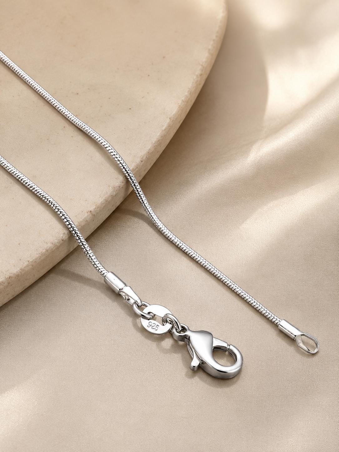 925 Sterling Silver Cross Necklace, Christian Cross Pendant, Faith Necklace, Snake Chain, Religious Jewelry Gift