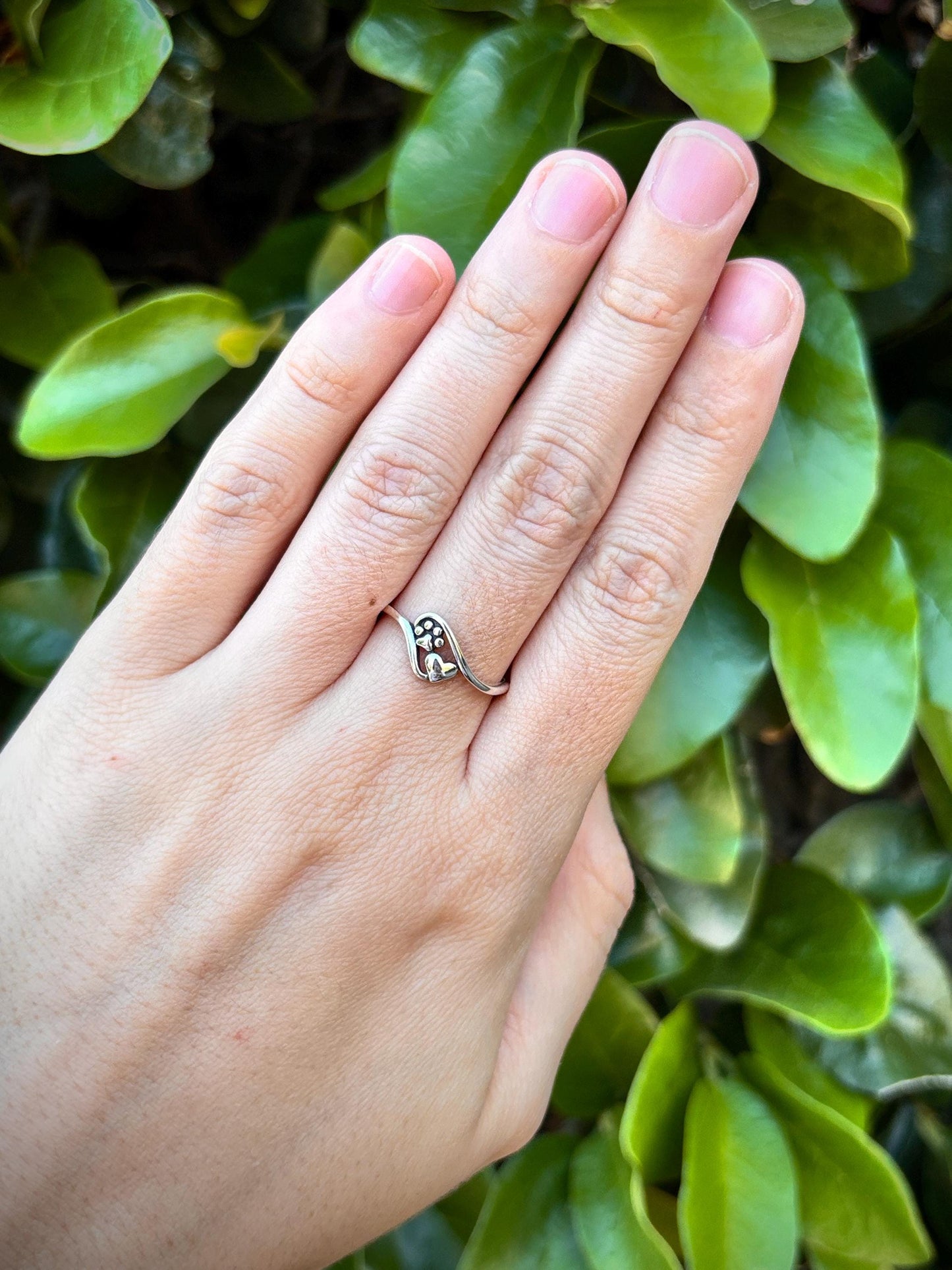 Pet Lover Jewelry, Cat Mom, Dog Mom Gift, 925 Sterling Silver Pet Ring, Dog Lover Jewelry, Cat Mom Gift, Pet Ring, Pet Memorial