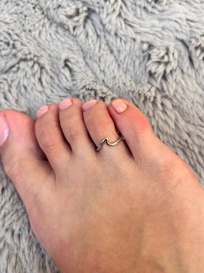 Wave Ring, 925 Sterling Silver Ring, Ocean Wave Ring, Minimalist Silver Ring, Beach Jewelry, Dainty Stacking Ring, Gift for Her