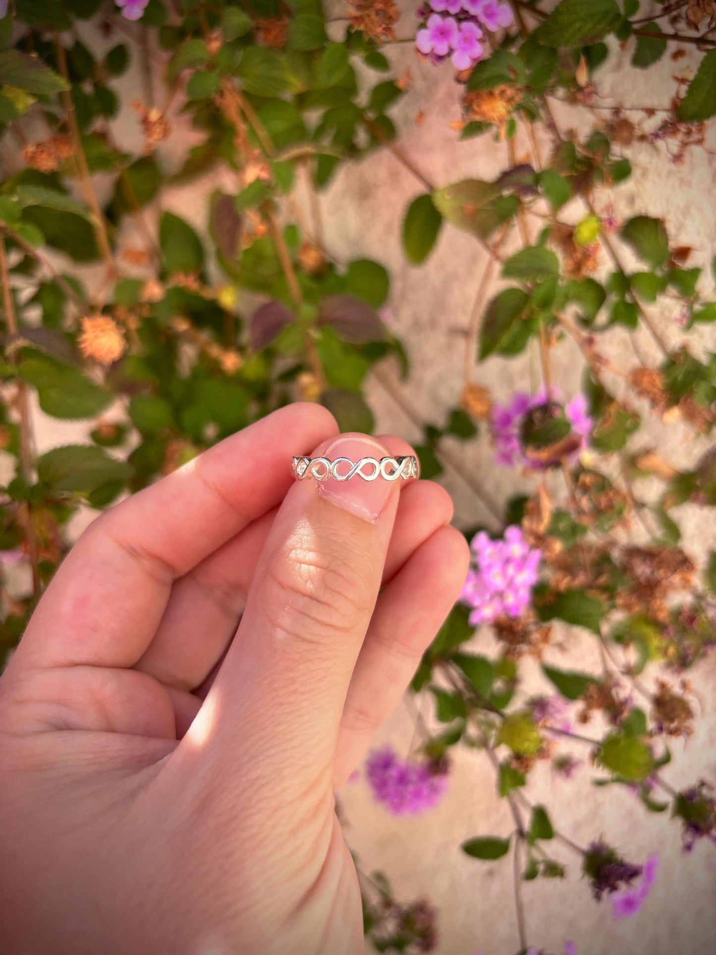 Infinity Ring 925 Sterling Silver, Minimalist Infinity Band, Handmade Promise Ring, Dainty Stackable Ring, Symbolic Love Jewelry