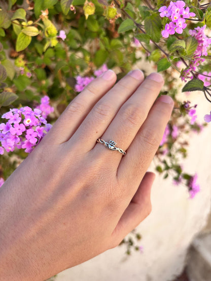 Claddagh Ring Sterling Silver, Celtic Heart Ring, Irish Love Knot Ring, Minimalist Promise Ring, Dainty 925 Silver Jewelry