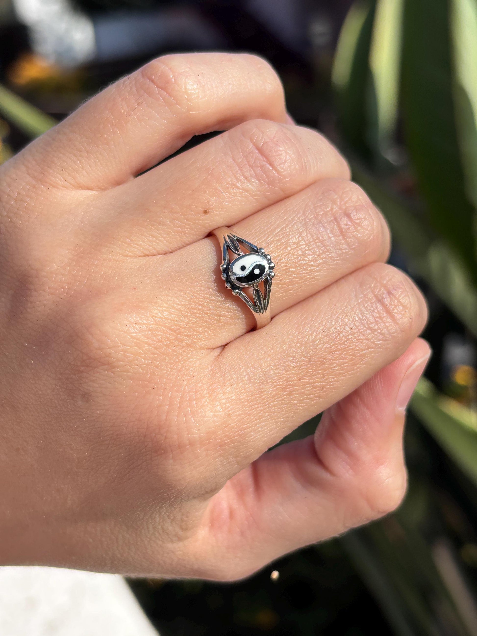 Yin Yang Ring, Sterling Silver Balance Ring, Spiritual Jewelry, Harmony Symbol Ring, Zen Ring, Meaningful Gift for Her