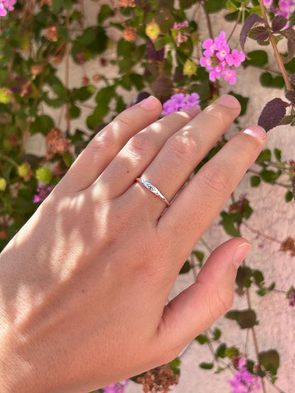 Evil Eye Ring, Sterling Silver Protection Ring, Minimalist Eye Ring, Symbolic Jewelry, Lucky Charm Ring, Spiritual Gift for Her
