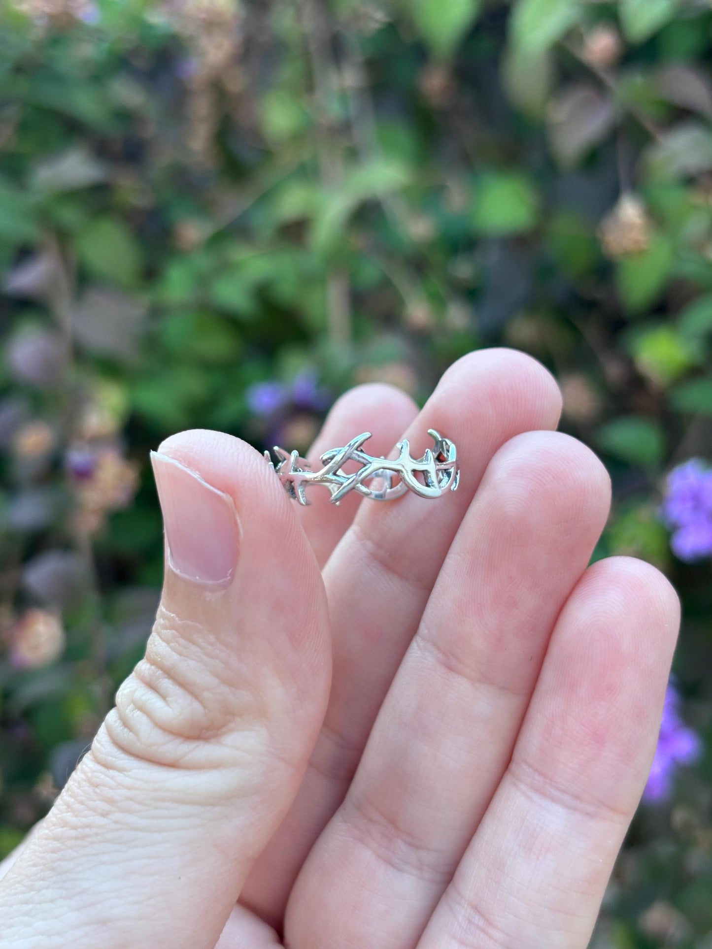 925 Sterling Silver Crown of Thorns Ring, Jesus Ring, Christian Ring, Faith Ring, Religious Jewelry, Crown of Jesus Ring, Biblical Gift
