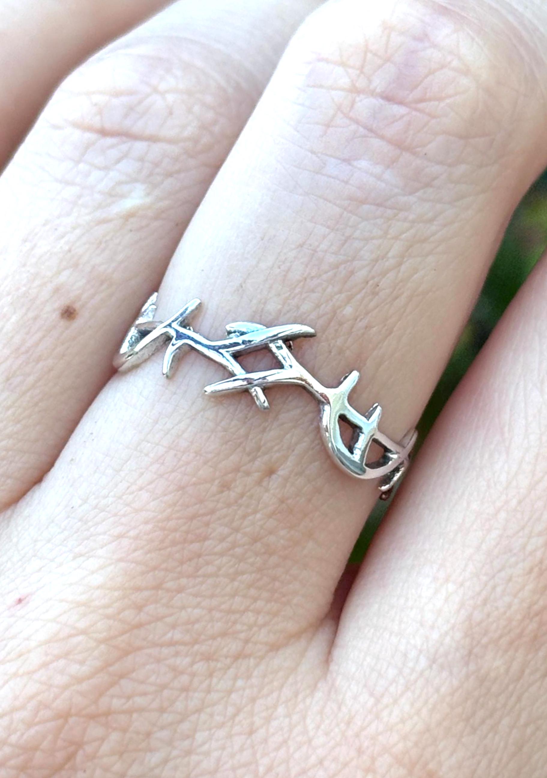 925 Sterling Silver Crown of Thorns Ring, Jesus Ring, Christian Ring, Faith Ring, Religious Jewelry, Crown of Jesus Ring, Biblical Gift
