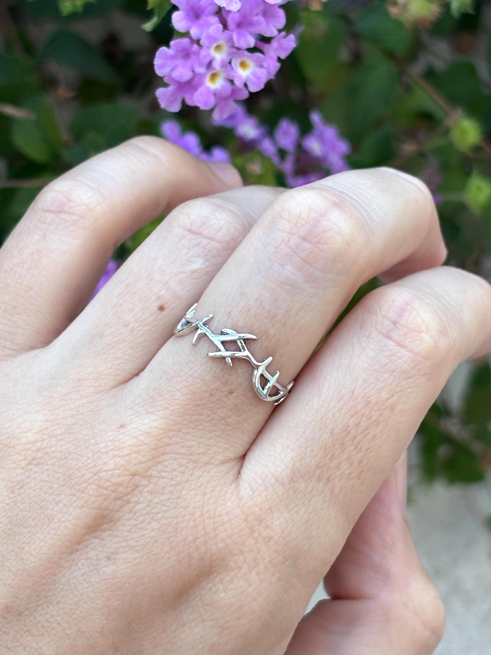 925 Sterling Silver Crown of Thorns Ring, Jesus Ring, Christian Ring, Faith Ring, Religious Jewelry, Crown of Jesus Ring, Biblical Gift