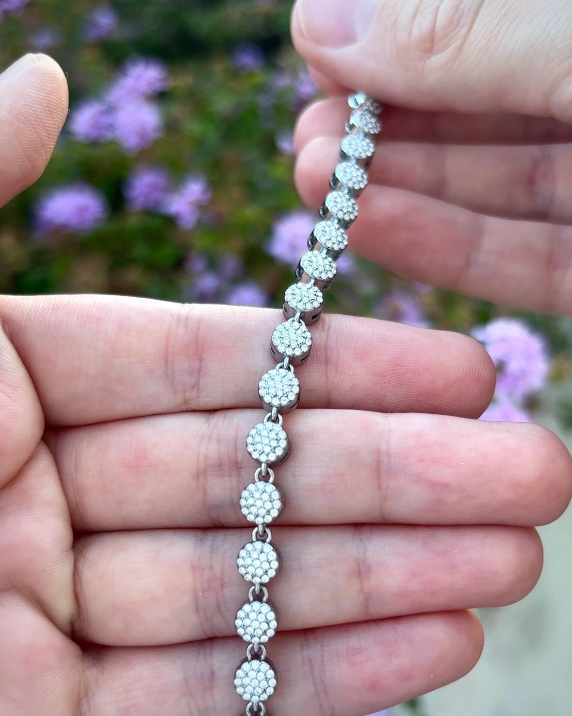 Wedding Bracelet, CZ Crystal Bracelet, Tennis Bracelet, Dainty Bracelet, Layering Bracelet, Sparkly Jewelry, Gift for Her, Stainless Steel