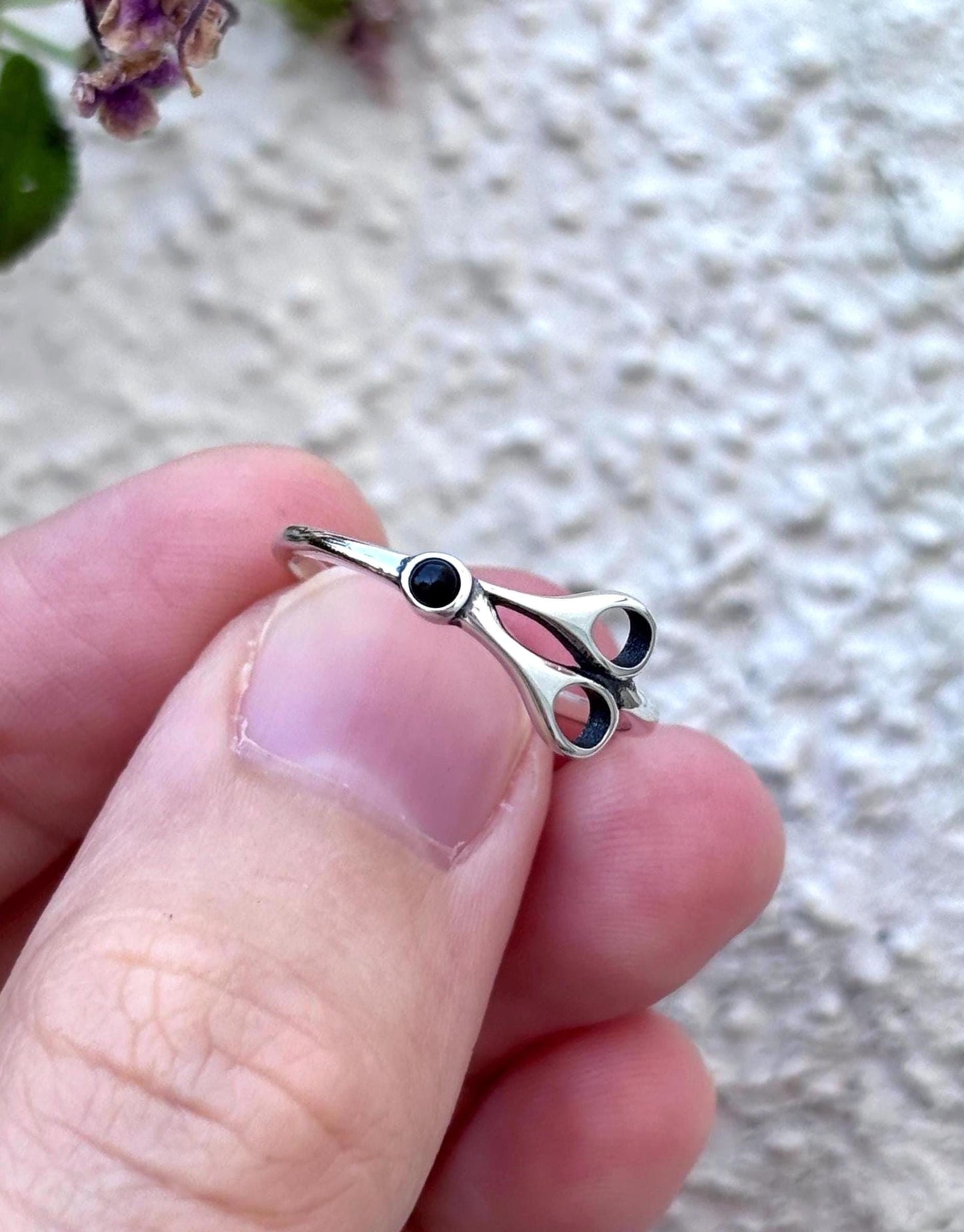 Scissors Ring Sterling Silver, Hairdresser Ring, Hairstylist Gift, Barber Jewelry, Salon Gift, Cosmetology Ring, Hair Stylist Gift