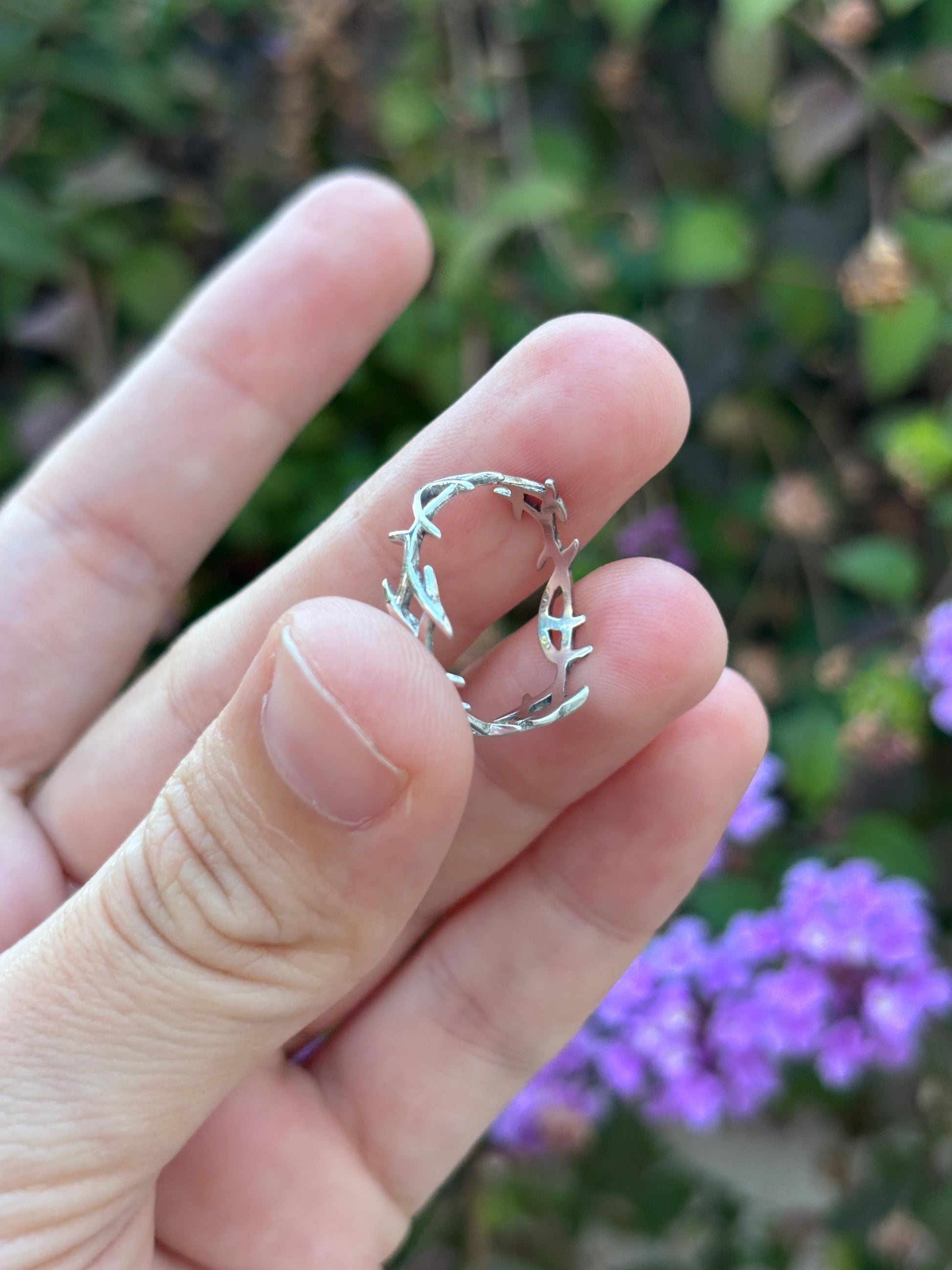 925 Sterling Silver Crown of Thorns Ring, Jesus Ring, Christian Ring, Faith Ring, Religious Jewelry, Crown of Jesus Ring, Biblical Gift