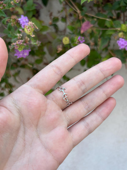 925 Sterling Silver Crown of Thorns Ring, Jesus Ring, Christian Ring, Faith Ring, Religious Jewelry, Crown of Jesus Ring, Biblical Gift