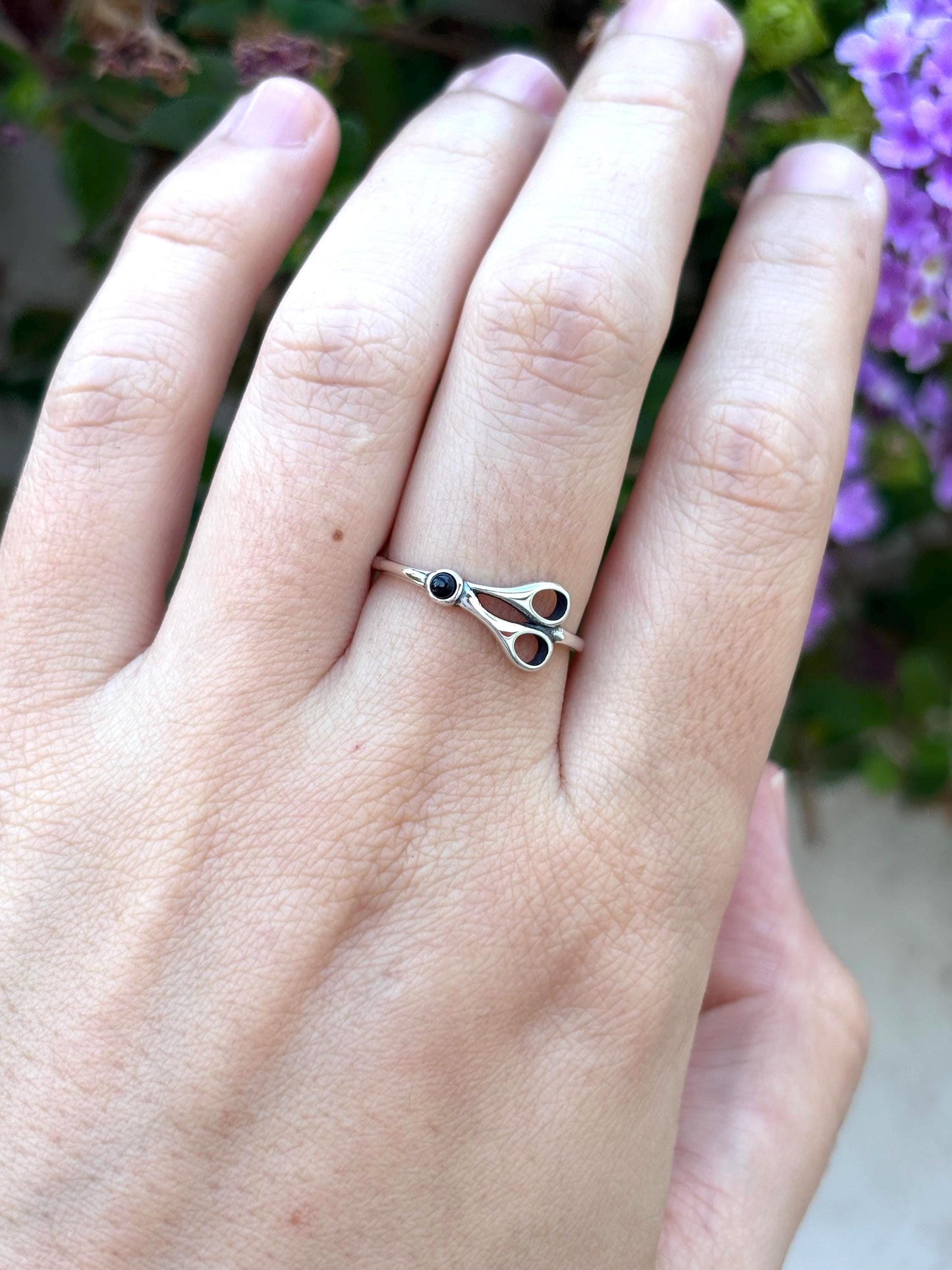 Scissors Ring Sterling Silver, Hairdresser Ring, Hairstylist Gift, Barber Jewelry, Salon Gift, Cosmetology Ring, Hair Stylist Gift