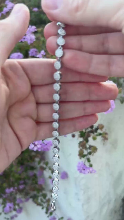 Wedding Bracelet, CZ Crystal Bracelet, Tennis Bracelet, Dainty Bracelet, Layering Bracelet, Sparkly Jewelry, Gift for Her, Stainless Steel