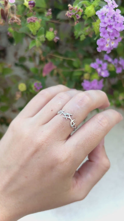 925 Sterling Silver Crown of Thorns Ring, Jesus Ring, Christian Ring, Faith Ring, Religious Jewelry, Crown of Jesus Ring, Biblical Gift