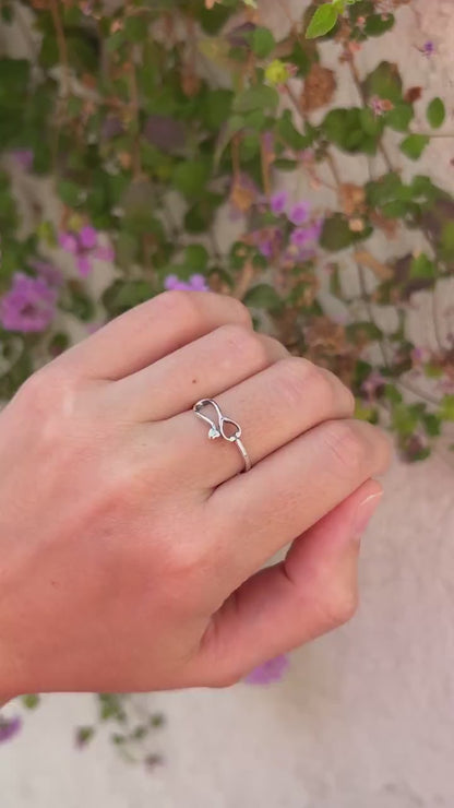 Stethoscope Heart Ring, Nurse Gift Ring, 925 Sterling Silver Medical Jewelry, Doctor RN CNA Gift, Minimalist Healthcare Ring, Physician Ring