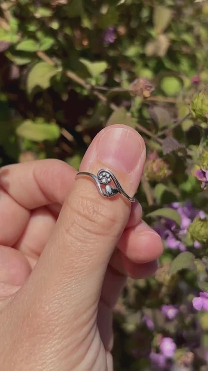 Pet Lover Jewelry, Cat Mom, Dog Mom Gift, 925 Sterling Silver Pet Ring, Dog Lover Jewelry, Cat Mom Gift, Pet Ring, Pet Memorial