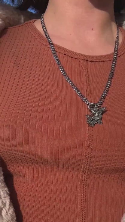 925 Sterling Silver Saint Michael Pendant, Archangel Protection Charm, San Miguel Necklace Pendant, Religious Jewelry Gift, St Michael Medal