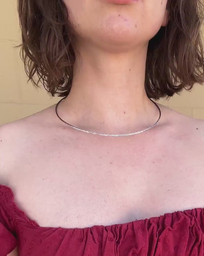 Minimalist Stainless Steel Choker Necklace, Snake Chain Choker, Silver Choker Necklace, Layering Necklace, Dainty Collar Necklace